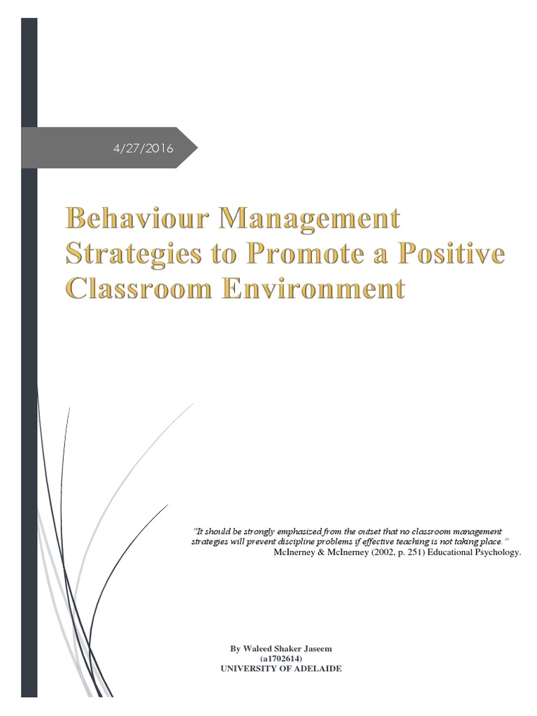 Classroom Management Strategies Handbook | PDF | Classroom Management ...