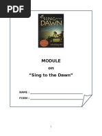 Download MODULE - NOVEL SING TO THE DAWN F5docx by Wan Nuurul Hannan Mohamad SN321129019 doc pdf