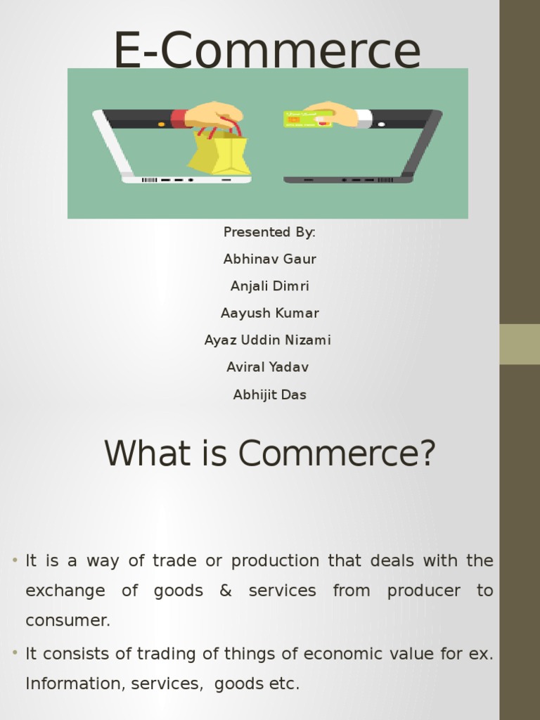 presentation e commerce pdf