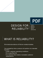 Design For Reliability: Cielo Gragg Maigue Reyes Silvestre