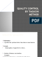 Quality Control by Taguchi Method: Presented By: Pankaj Raj 1002009 Amit Kumar Sharma 1002010