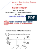 Diffusion and Reaction in A Porous Catalyst: Chapter 12 Fogler