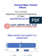 L - 17: External Mass Transfer Effects: Prof. K.K.Pant Department of Chemical Engineering IIT Delhi
