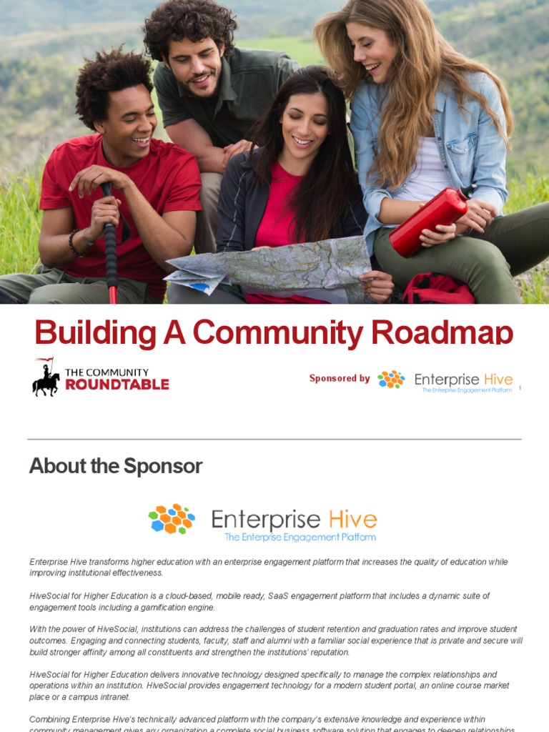 Community Roadmap for Engagement Success | PDF | Community | Strategic ...
