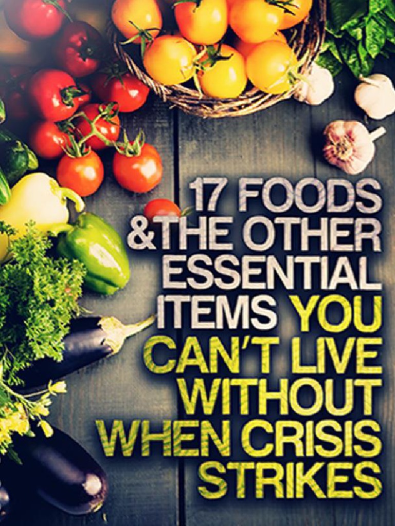 17 Food Items To Hoard in A Crisis PDF PDF