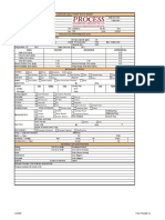 Centrifugal Pump Data Sheet: Process and Performance Data
