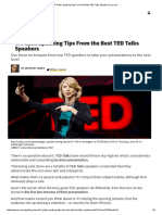 Inc - 11 Public Speaking Tips From The Best TED Talks Speakers