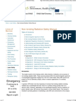 Non-Ionizing Radiation Safety Manual - Environment, Health & Safety
