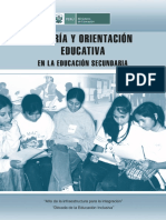 Tutoria y Orientacion Educativa en La Orientacion Secundaria PDF