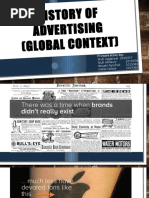 History OF ADVERTISING