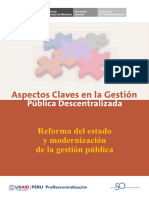 Reforma Del Estado y Modernizacion de La Gestion Publica