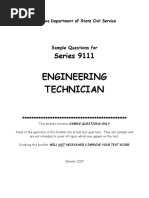 Engineering Technician: Series 9111