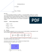 Aula 1 - Integral Dupla - Introdução e Exercicios