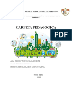 Institución Educativa Fortunato Luciano Herrera de Cusco: Carpeta Pedagógica para el Grado 1ro A del área de Ciencia Tecnología y Ambiente