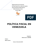 Politica Fiscal en Venezuela