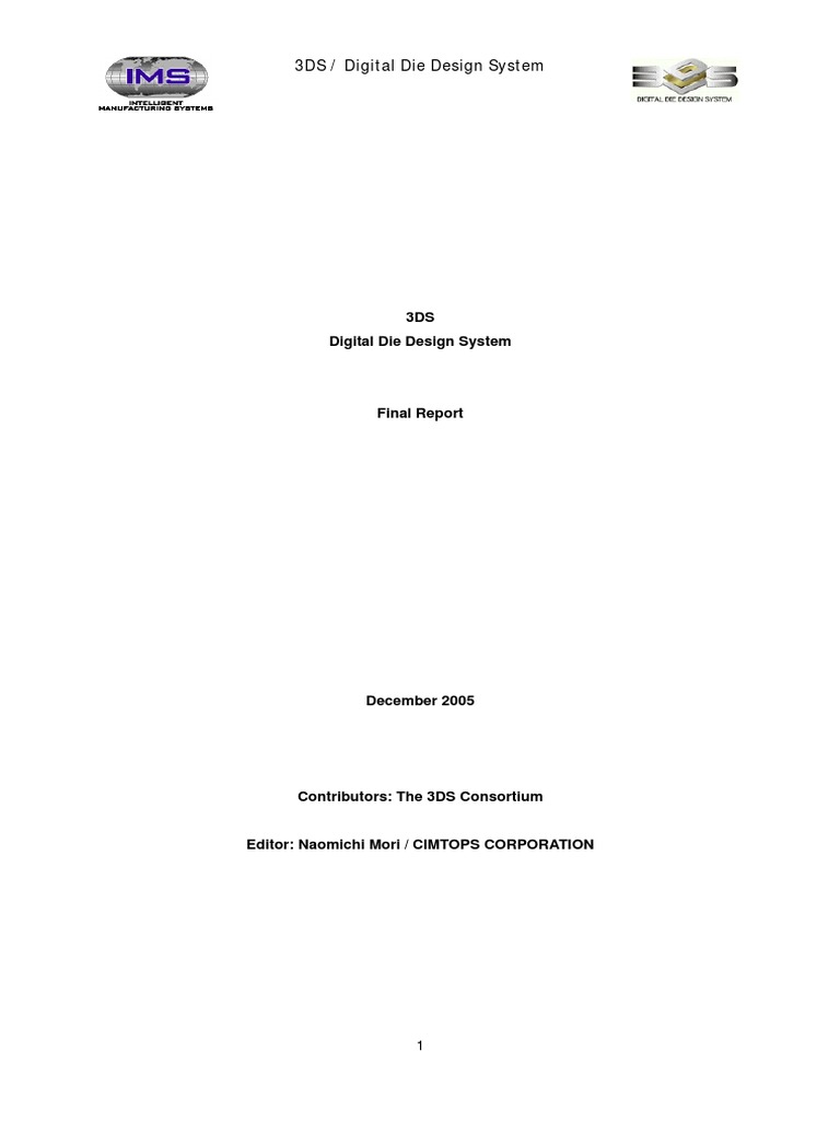 3DS Digital Die Design System Report | PDF | Computer Simulation ...