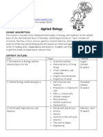 Applied Biology Syllabus