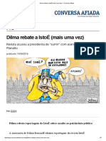 Dilma Rebate A IstoÉ (Mais Uma Vez) - Conversa Afiada