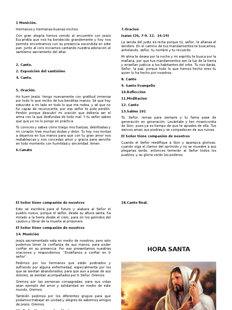 1 Monición Misa (liturgia) Oración