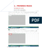 EXCEL Primeros Pasos