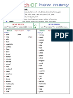 Uncountable and Countable Nouns Guide