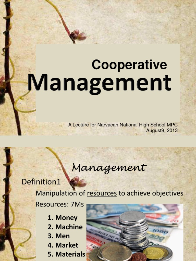 Management of a Cooperative Board Of Directors Cooperative Free