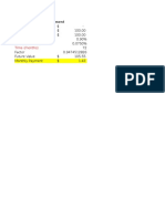 Down Payment Car Price Intererest Rate (APR) Time (Months)