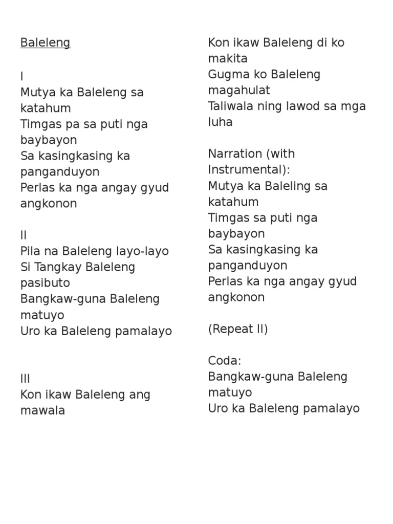Bale Leng | PDF
