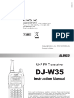 Alinco DJ-W35 Manual