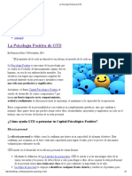 La Psicología Positiva de GTD