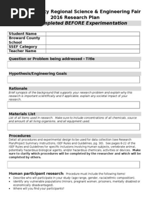 Research Plan