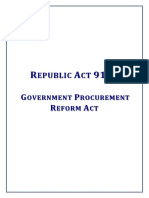R.a No. 9184 - Government Procurement Reform Act