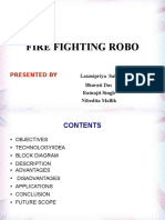 Minor Project PPTrfcontrolledfirefightingrobot