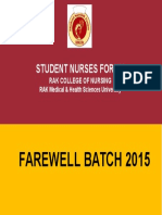Farewell Batch 2015: Student Nurses Forum