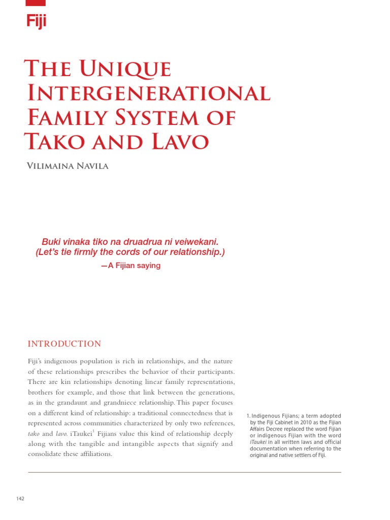 02-2. The Unique Intergenerational Family System of Tako and Lavo | PDF ...