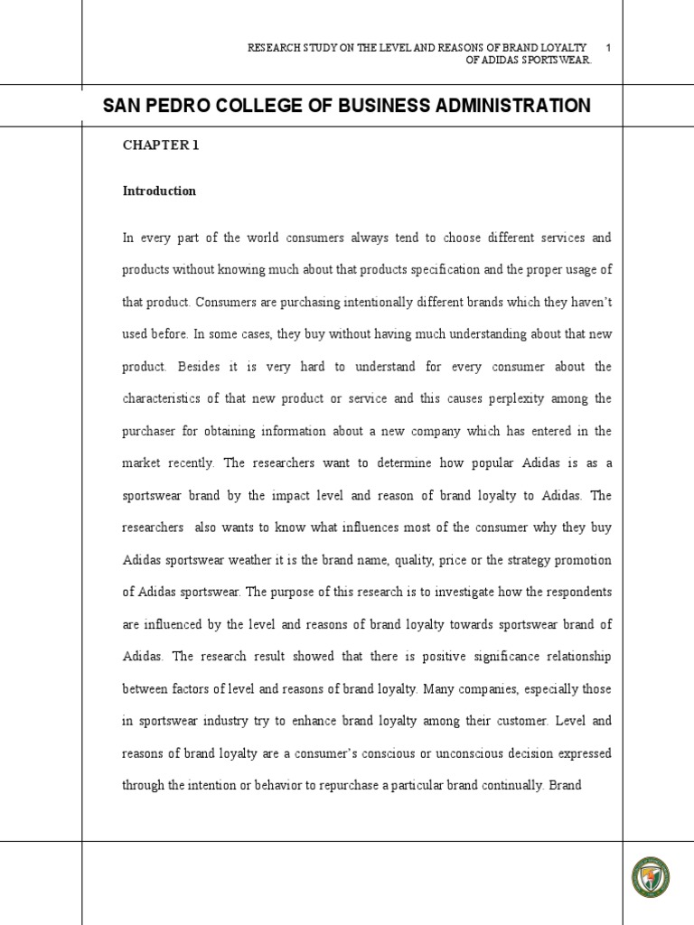 Brand loyalty research paper picture