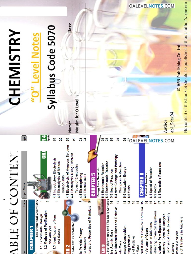 O Level Chemistry Notes Pdf Pdf Ionic Bonding Ion