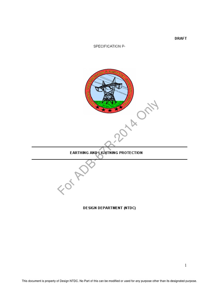 Earthing and Lightning Protection Design | PDF | Electrical Resistivity ...