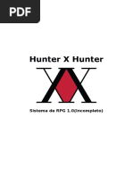 RPG SistemaRPG Sistema Hunter X Hunter.docx Hunter X Hunter
