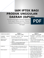 PROGRAM IPTEK BAGI PRODUK UNGGULAN DAERAH (IbPUD1