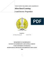 RPP PBI - Direct and Inverse Proportion