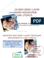 Adaptasi Bayi Baru Lahir Terhadap Kehidupan Diluar Uterus