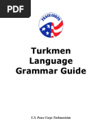 Turkmen Language Grammar Guide (Peace Corps)