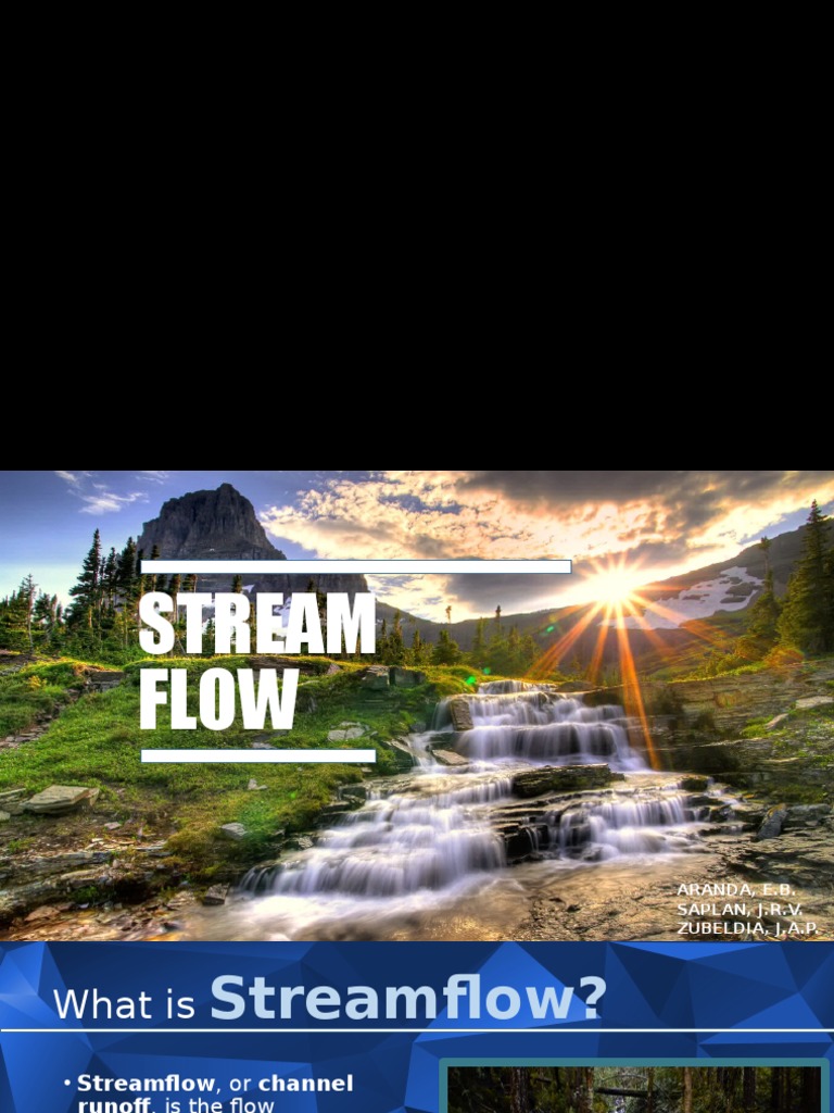 Understanding Streamflow Types and Measurement | PDF | Discharge ...