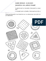 Fisa de Lucru - Forme Geometrice