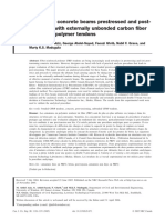 Analysis of Concrete Beams Prestressed and Posttensioned With Externally Unbonded Carbon Fiber Reinforced Polymer Tendons