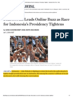 1 July Jokowi Still Leads Online Buzz as Race for Indonesia’s Presidency Tightens - Indonesia Real Time - WSJ