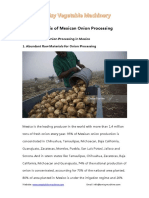 Analysis of Mexican Onion Processing