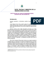 El Sacerdote Testigo y Ministro de La Misericordia