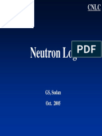 Neutron Log: GS, Sudan Oct. 2005